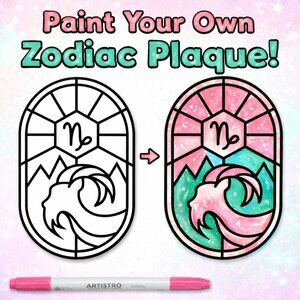 Paint Your Own Zodiac Plaque – CAPRICORN